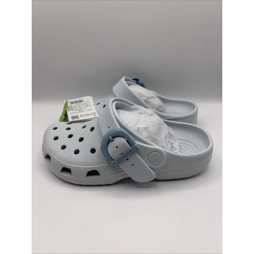 Crocs Classic Enamel Buckle Clogs Vapor Ice 213347-5EA Unisex M5 W7